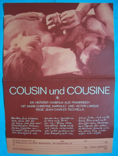 Ddr filmplakat cousin und - ddr,filmplakat,