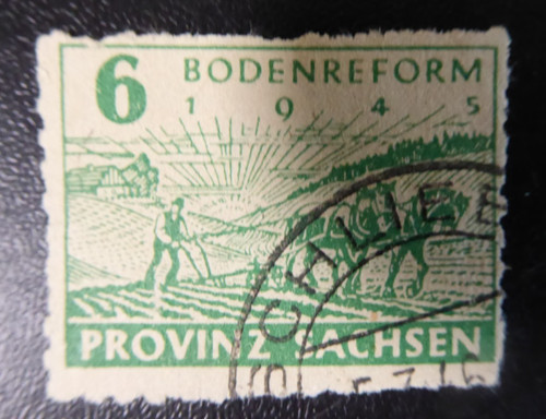 Sachsen 6pf bodenreform - sachsen,,