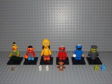 6 Sesamstraße Figuren Ernie,Bert,Bibo,Oscar,NEU