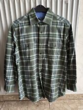 Walbusch Hemd Thermo 39/40 grün kariert wie NEU Winterhemd