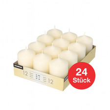 24 Stück Stumpenkerzen