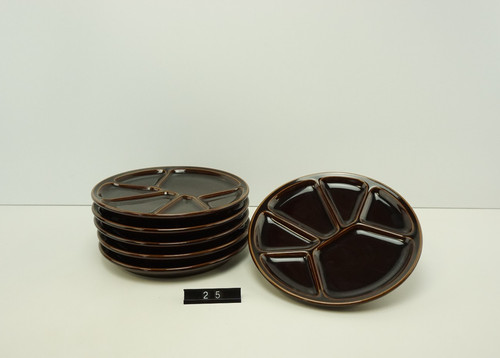 Vintage fondueteller - 6x,