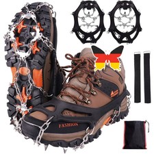 Grödel Steigeisen Eisspikes Edelstahl Spikes Anti-Rutsch Schuhkrallen Eiskrallen