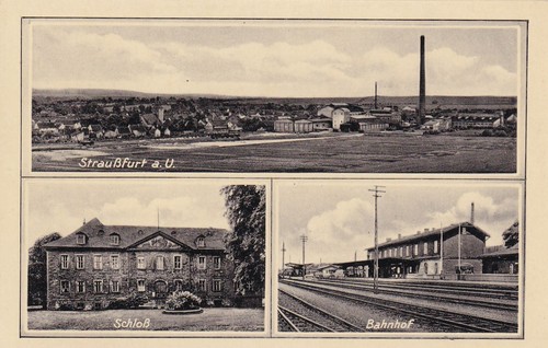 Straußfurt uralt bahnhof - straußfurt,