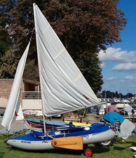 Schlauchboot Wiking Standard Nostalgisch mit div. Zubehör,Segel, Motorfahrbar ua