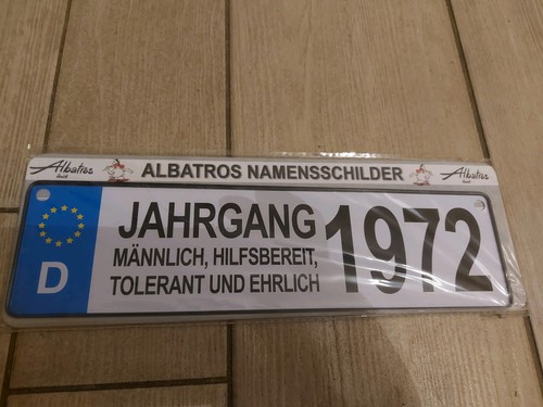 Albatros namensschild jahrgang - albatros,