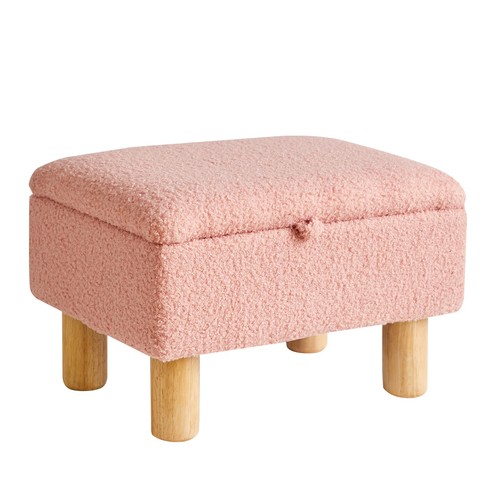 Fußhocker stauraum teddyfell - stauraum,