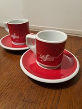 SEGAFREDO 2 Stück entkoffeinierte Kaffeetassen und Untertassen