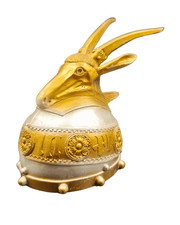 Skenderbeu Helm Gold Silber