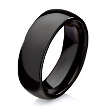 Schwarzer Ring aus Wolfram