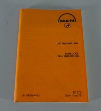 Tabellenbuch Nutzfahrzeuge MAN Fehlercodes LKW + Bus Stand 01/2002