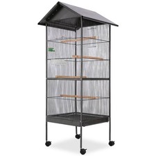 Vogelkäfig mit dach vogelhaus - mit,