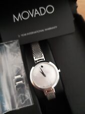 Movado Museum Damenuhr Saphirglas, neue Batterie, Originalbox, top Zustand