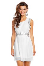 Cremeweißes Kleid