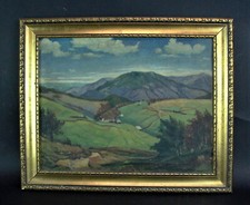 altes Ölgemälde auf Leinwand