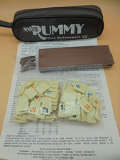 Rummy weico  Reisespiel in der Reissverschlusstasche  braun , komplett, in Folie