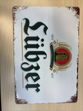 Blechschild Lübzer Bier