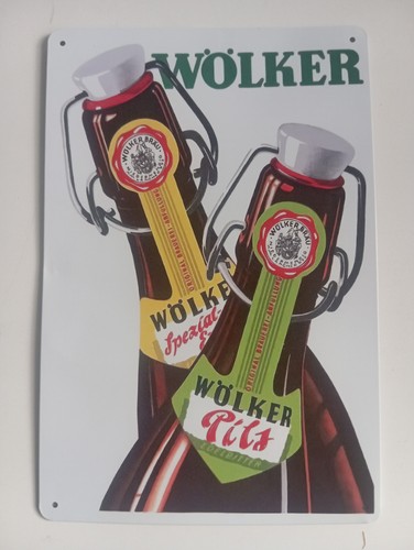 Blechschild wölker brauerei - wölker,