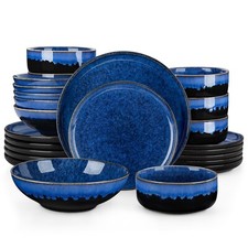 Geschirr set blau steingut - geschirr,