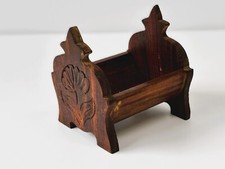 Antikes Holz Puppenbett