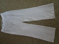 Elegante Fair Lady Hose weiß Gr. K 24/48 weites Bein, dickeres Material, Neu 11M