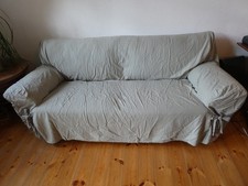 2-3 Sitzer Sofahusse Baumwolle Grün Universelle Sofabezug Sofaüberwurf Slipcover