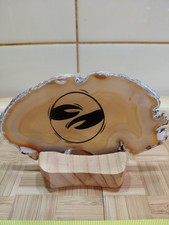 Achatscheibe Braun Natur mit