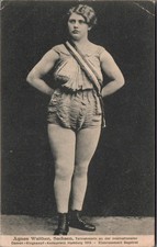 AK Agnes Walther Damen-Ringkampf Hamburg 1913 Etabl. Sagebiel Feldpost (3028A20)