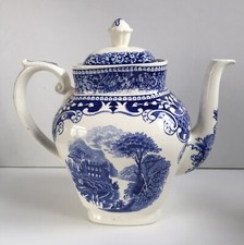 Kaffeekanne Cambridge Castillo blue Petrus Regout Maastricht Royal Sphinx