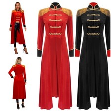 Damen Gothic Jacke Karneval Frack Erwachsener Mantel Party Blazer Renaissance