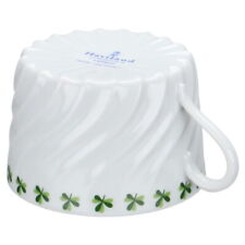 Teetasse gewellter Boden Haviland Limoges Torse Trefle Vert Kleeblatt