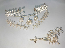 Hochzeitsschmuck Silberhochzeit 25 Jahre Braut Bräutigam Diadem Ansteckstrauß