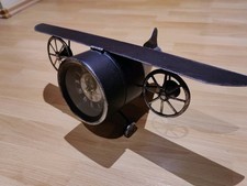 Flugzeug Standuhr Metall