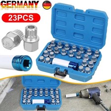 23tlg Felgen-Schloss Demontage Set für VW VAG Radsicherung Löse-Werkzeug Knacker