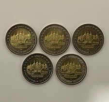 5x 2 Euro Deutschland 2007