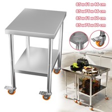 Edelstahl Arbeitstisch mit