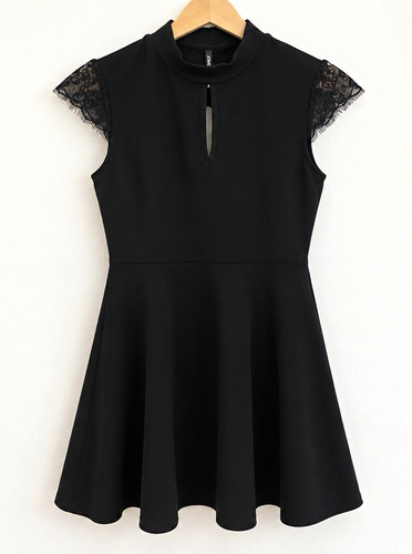 Only schwarzes kleid mit - only,