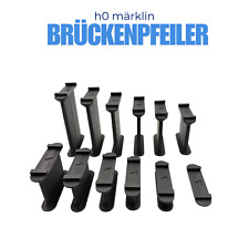 H0 Gleis Stützen Pfeiler mit Nuten für Märklin C-Gleis / ohne Nuten für andere