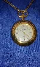 Sehr schöne Jean Jacot Umhängeuhr / Kettenuhr , goldfarben, ungebr