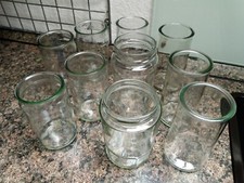 Gläser Windlicht Glas Behälter Aufbewahrung basteln Perlen Schmuck Haarspangen