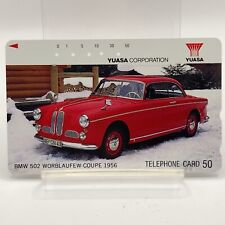 BMW 502 Worblaufew Coupe 1956 Vintage Telefonkarte NTT Made In Japan Retro