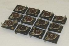 12 vintage Tube Sockets Röhrenfassungen Tube amp  ECC81 ECC83 anti Microfonic