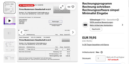 Rechnungsprogramm minimalist - rechnungsprogramm,