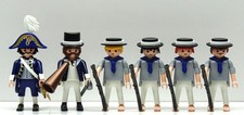 6 x MARINE SOLDAT MATROSE MAAT ADMIRAL Playmobil zu Schiff Garde Custom - RAR !