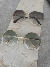 Sonnenbrille Farbverlauf Natur & Grün Gold Damen