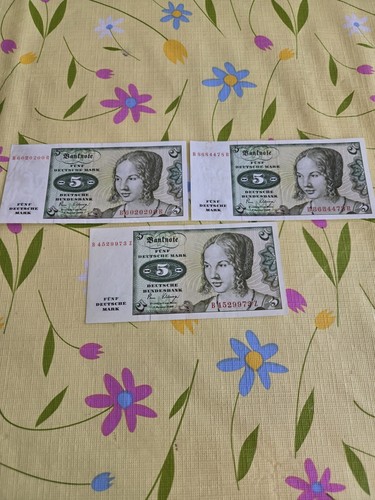 Deutsche mark schein 2 - 5, dm