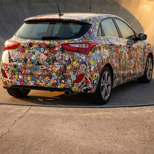 Stickerbomb auto folie - stickerbomb, auto-folie