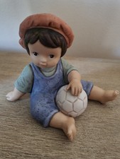 Goebel Nina & Marco Limpke Porzellan Figur Groß "Marco mit Fußball" SELTEN " Top