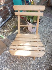 Kinderstuhl, Gartenstuhl, Holz, zusammen klappbar