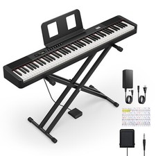 Donner DEP-20 Lite Digitalpiano Klavier Sustain-Pedal Ständer Online-Unterricht